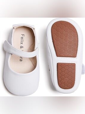 Felix & Flora Baby Walking Shoes Moccasins Rubber Sole in (Size: 12-18M)